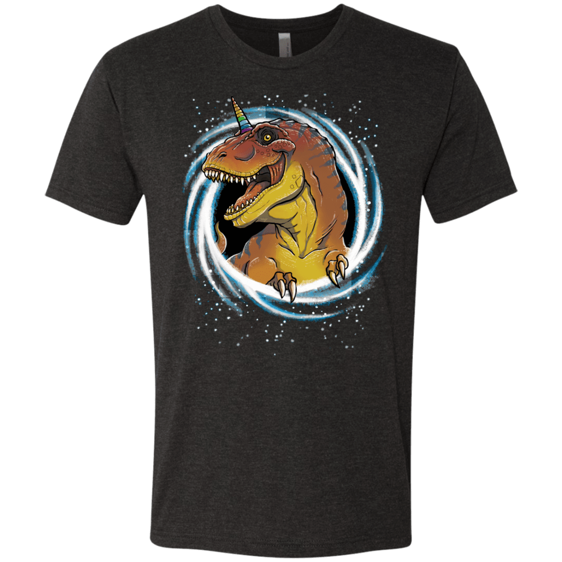 T-Shirts Vintage Black / S Unicornsaurus-Rex Men's Triblend T-Shirt