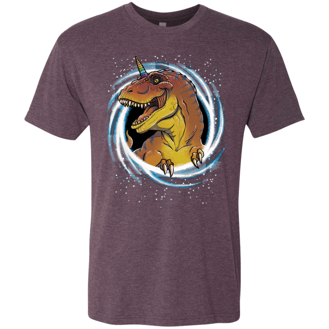 T-Shirts Vintage Purple / S Unicornsaurus-Rex Men's Triblend T-Shirt