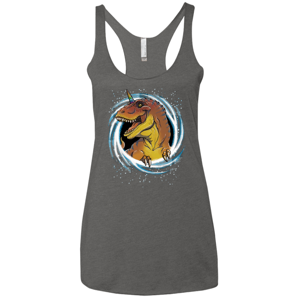 Unicornsaurus-Rex Women's Triblend Racerback Tank