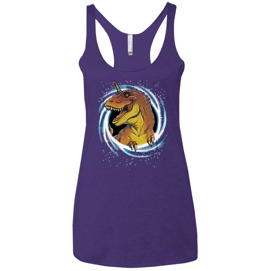 Unicornsaurus-Rex Women's Triblend Racerback Tank