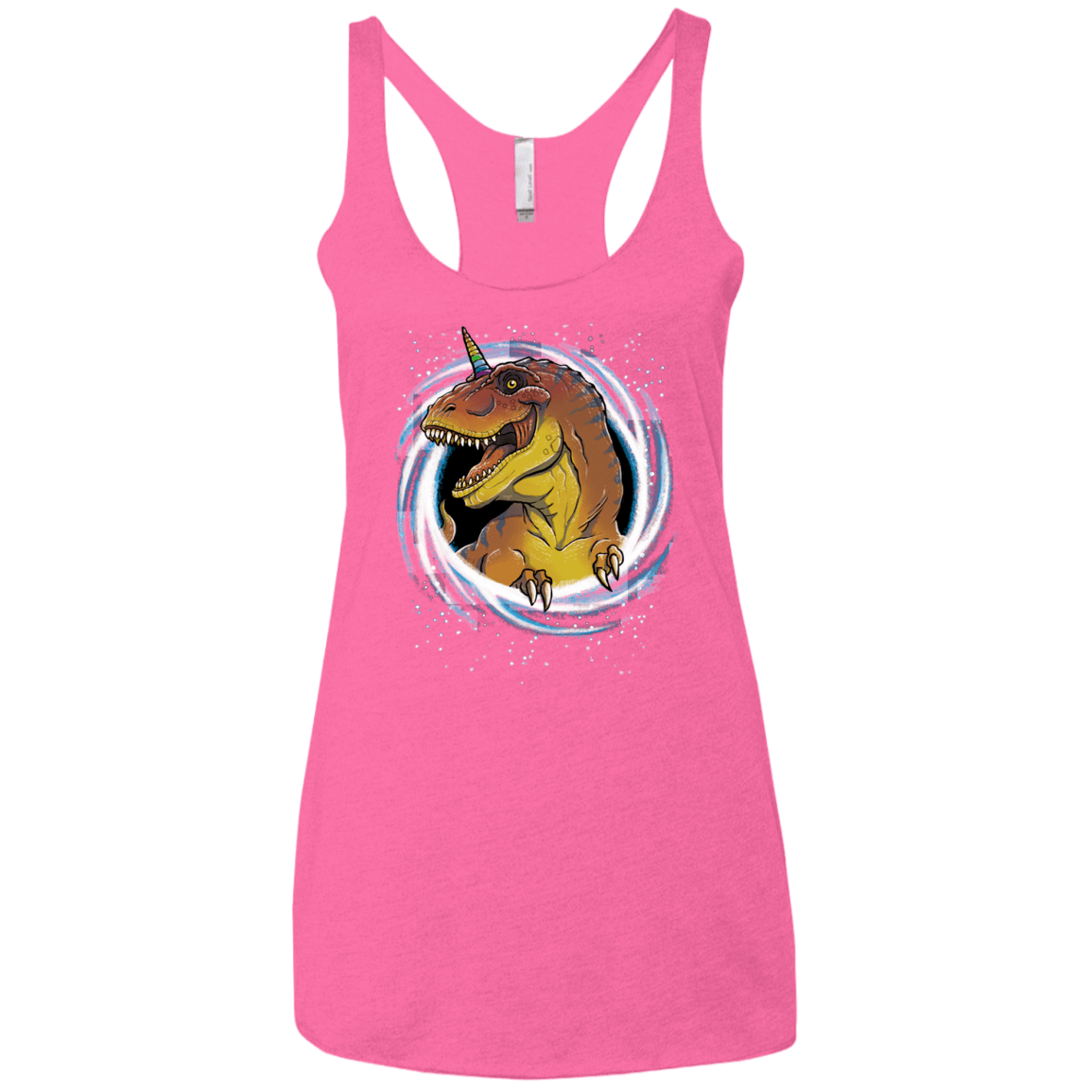Unicornsaurus-Rex Women's Triblend Racerback Tank