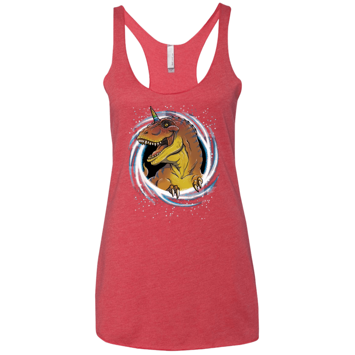 Unicornsaurus-Rex Women's Triblend Racerback Tank