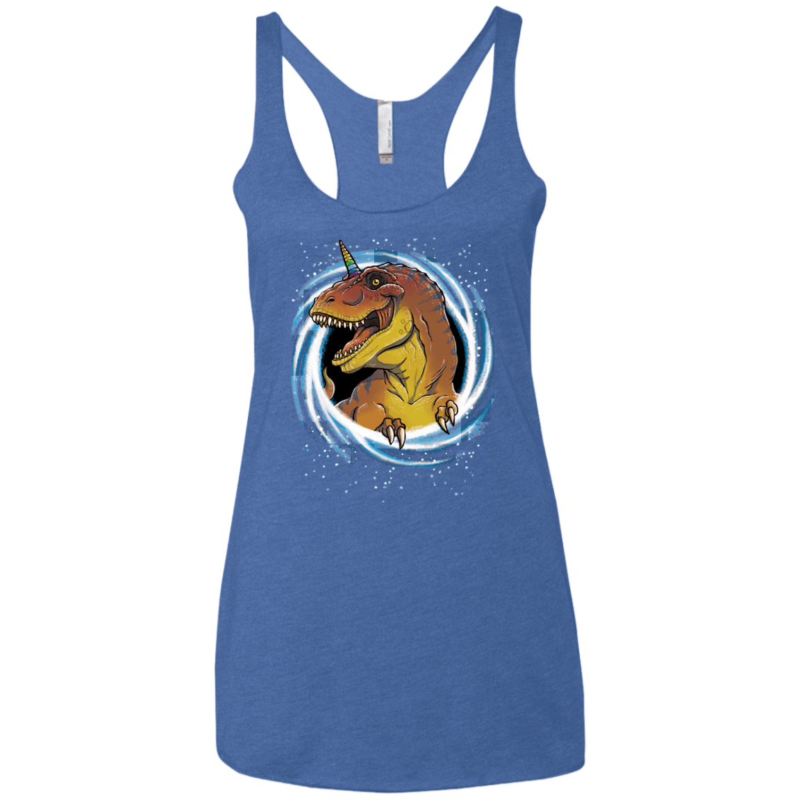 Unicornsaurus-Rex Women's Triblend Racerback Tank