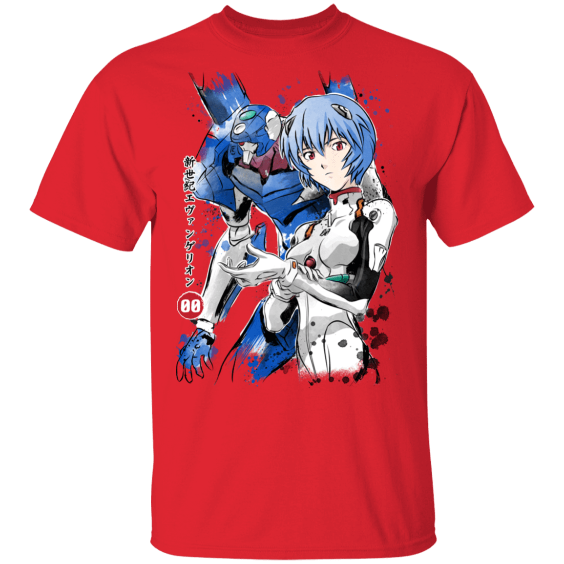 T-Shirts Red / S Unit 00 Watercolor T-Shirt