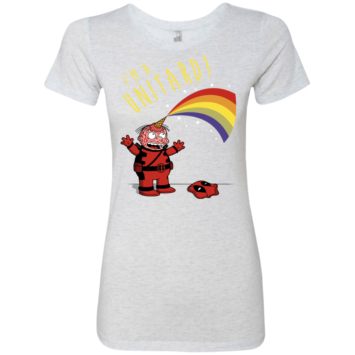 T-Shirts Heather White / S unitard-Raffiti Women's Triblend T-Shirt