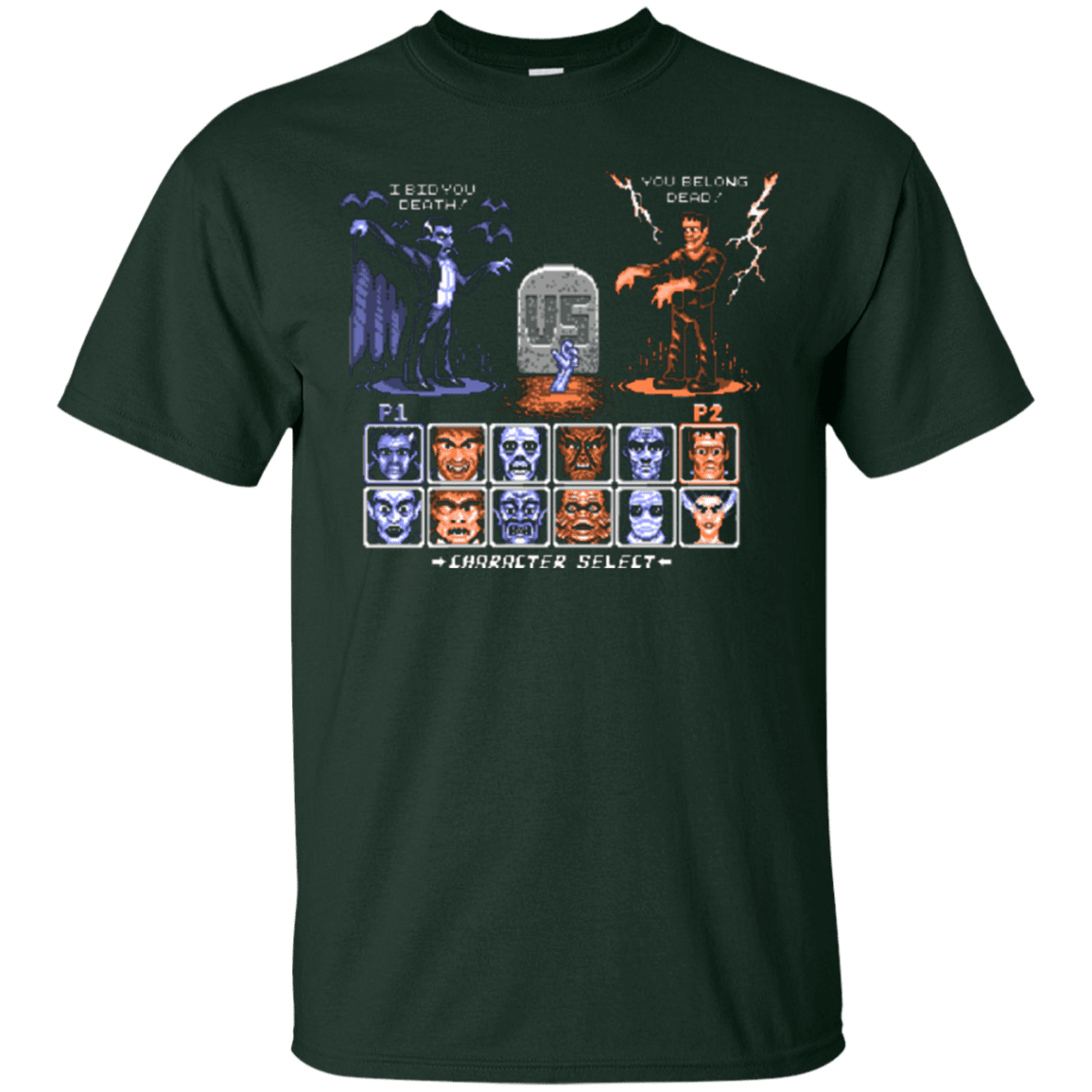 T-Shirts Forest Green / Small Universal Monster Fighter T-Shirt