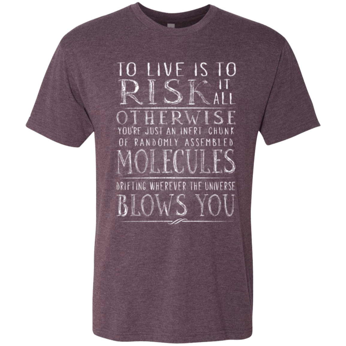 T-Shirts Vintage Purple / Small Universe Blows Men's Triblend T-Shirt