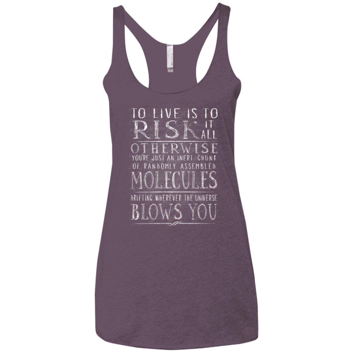 T-Shirts Vintage Purple / X-Small Universe Blows Women's Triblend Racerback Tank
