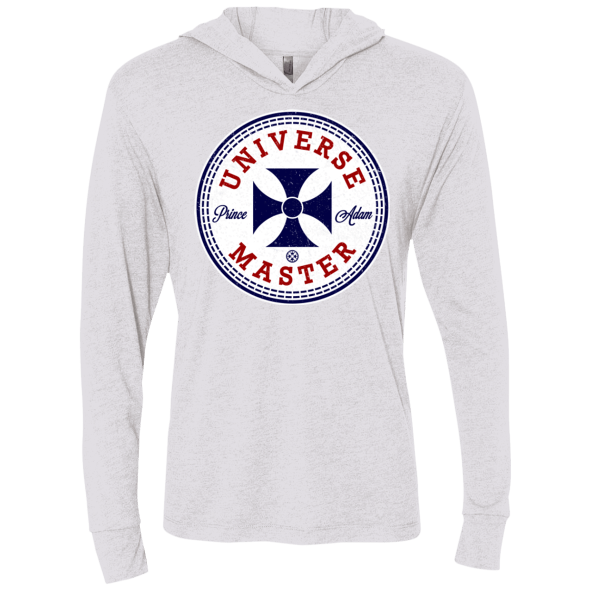 T-Shirts Heather White / X-Small Universe Master Triblend Long Sleeve Hoodie Tee