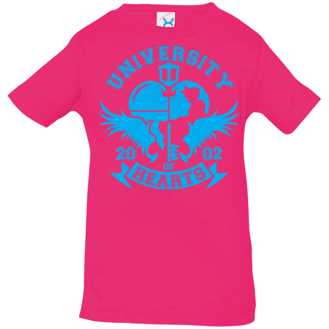 T-Shirts Hot Pink / 6 Months University of Hearts Infant PremiumT-Shirt