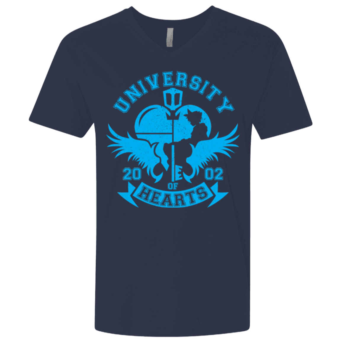 T-Shirts Midnight Navy / X-Small University of Hearts Men's Premium V-Neck