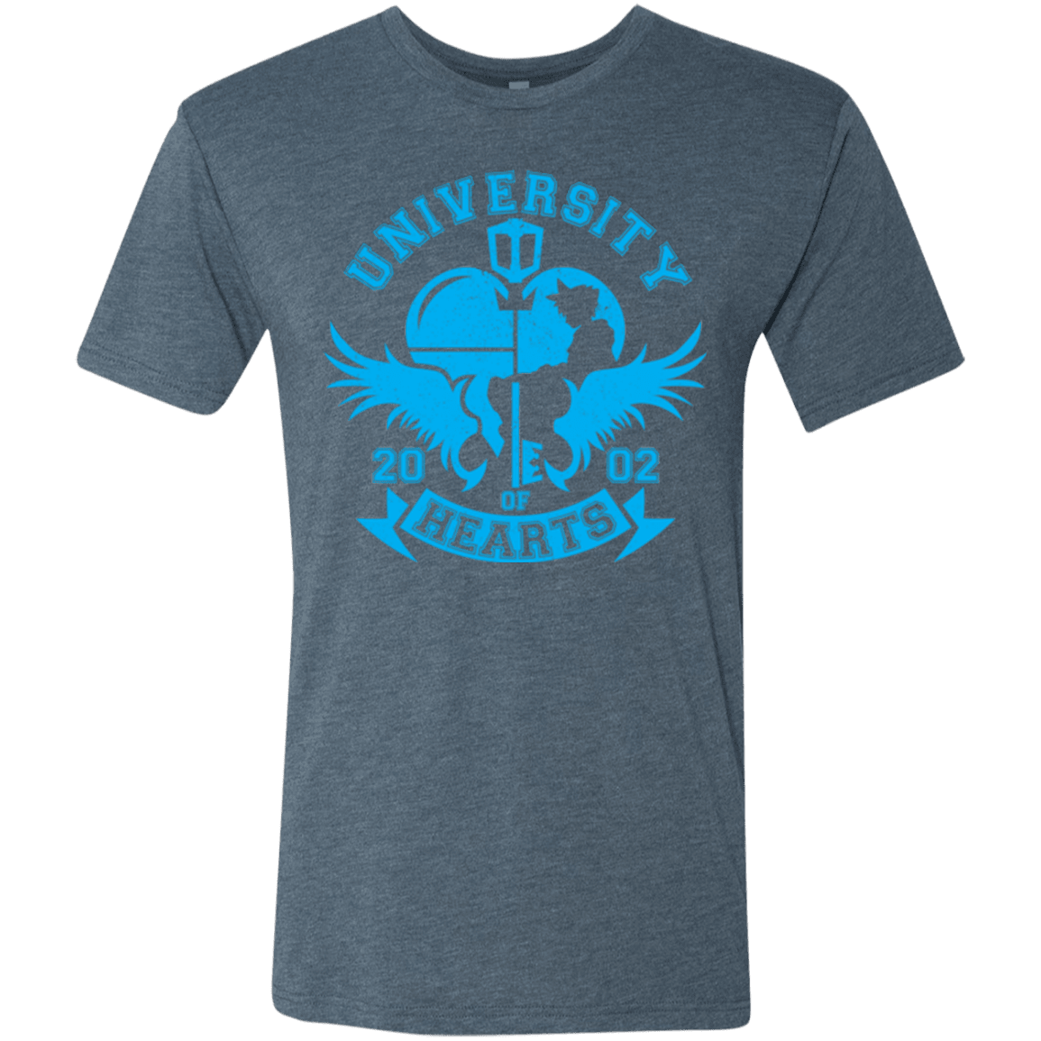 T-Shirts Indigo / Small University of Hearts Men's Triblend T-Shirt