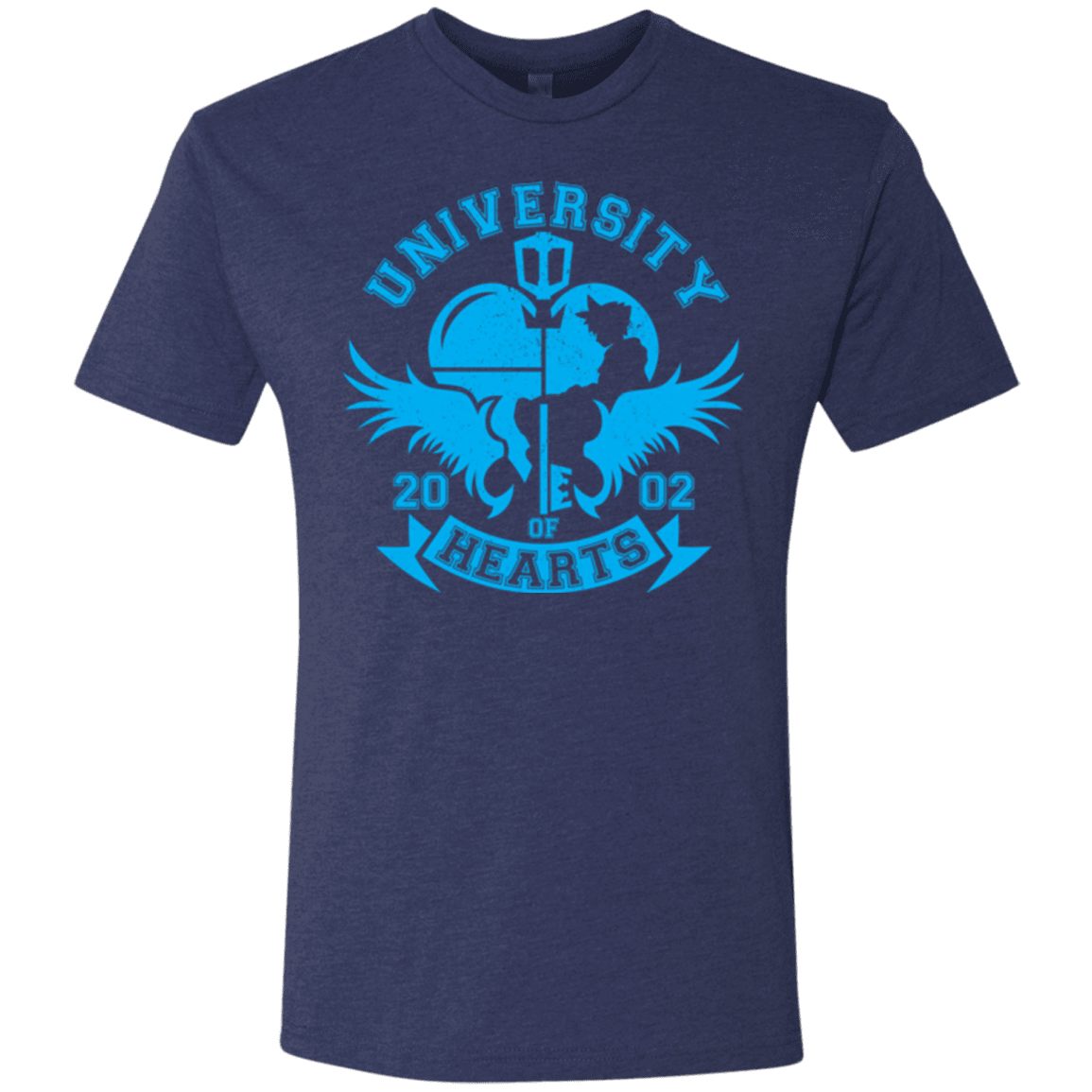 T-Shirts Vintage Navy / Small University of Hearts Men's Triblend T-Shirt