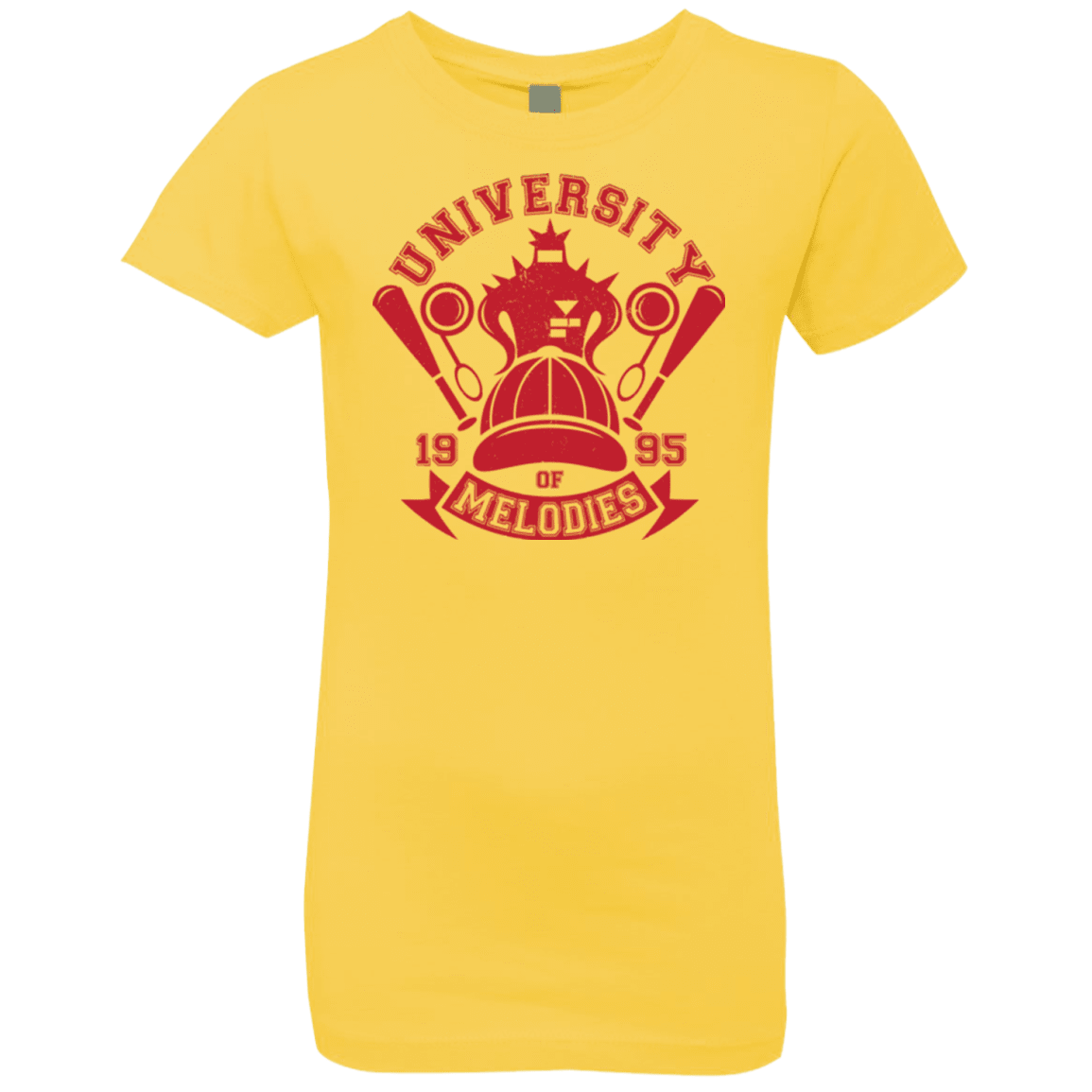 T-Shirts Vibrant Yellow / YXS University of Melodies Girls Premium T-Shirt