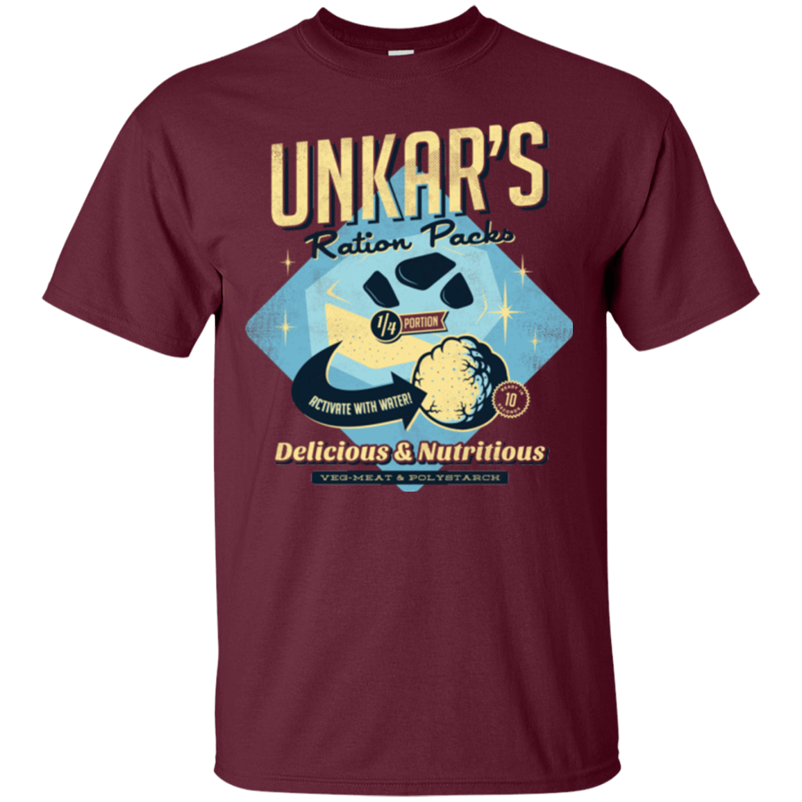 T-Shirts Maroon / Small Unkars Ration Packs T-Shirt