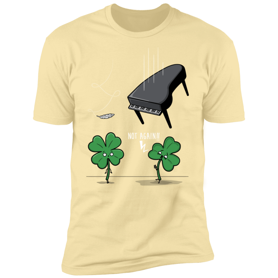 T-Shirts Banana Cream / S Unlucky Clover Men's Premium T-Shirt