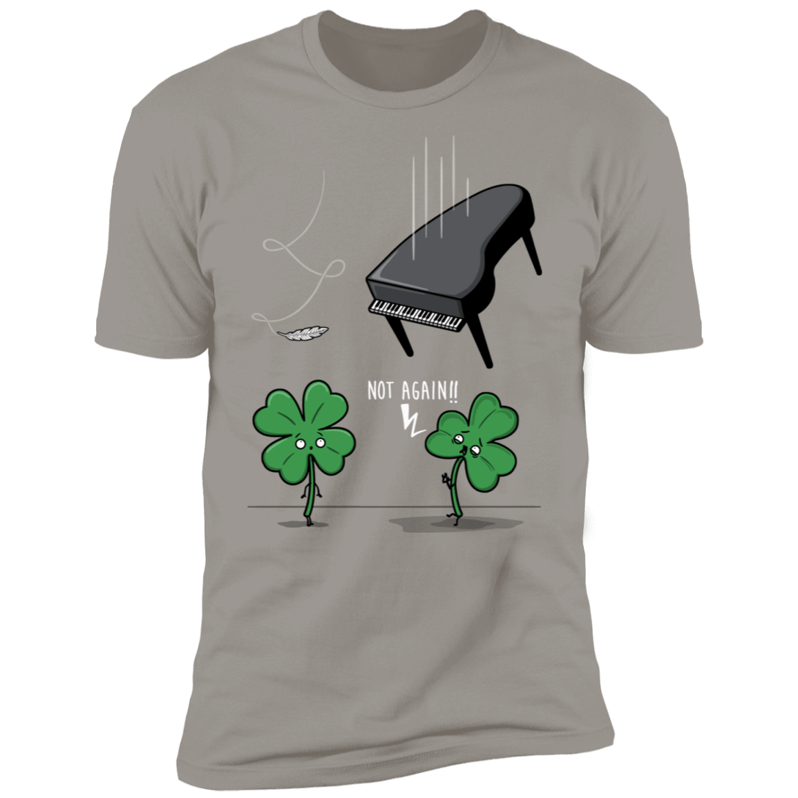 T-Shirts Light Grey / S Unlucky Clover Men's Premium T-Shirt