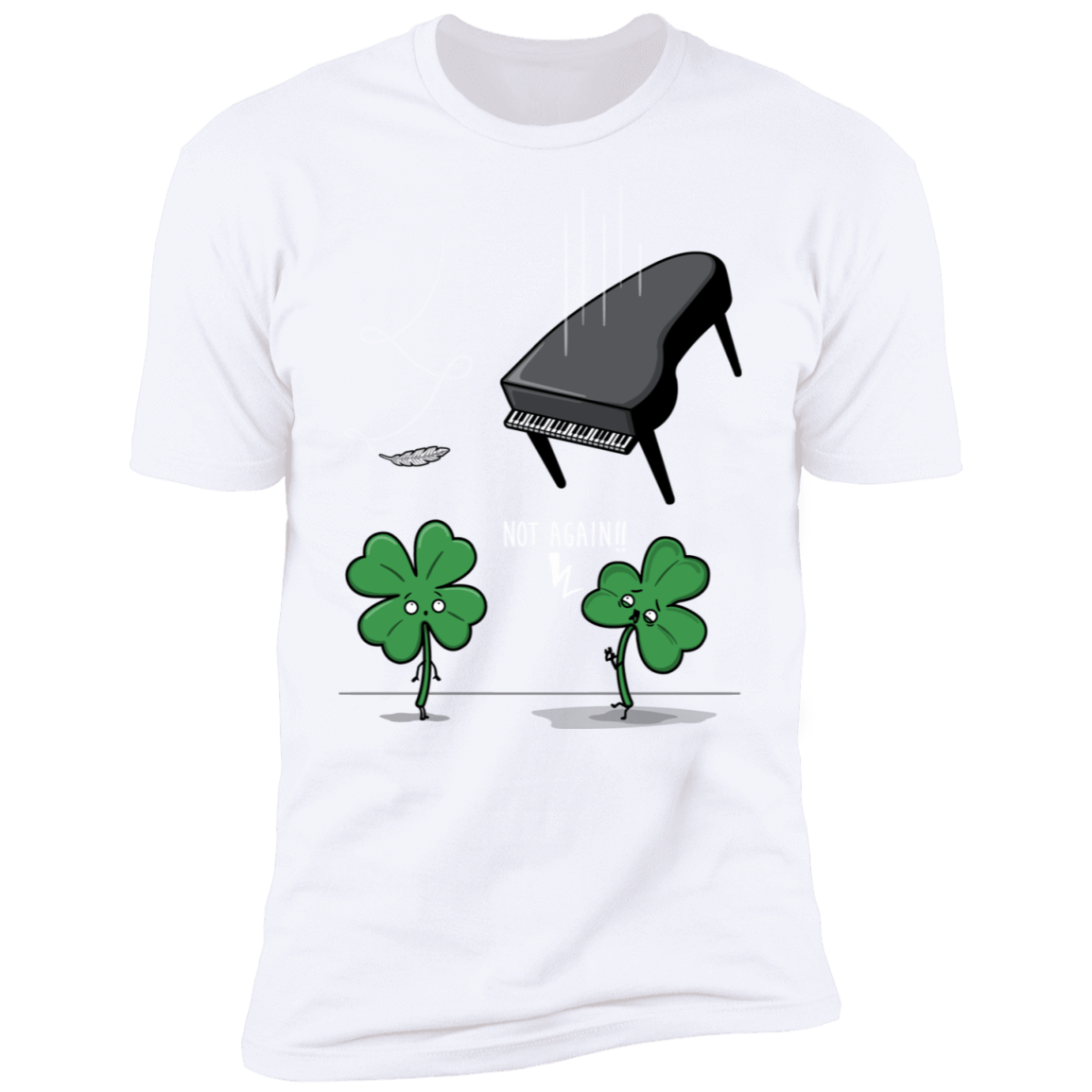 T-Shirts White / S Unlucky Clover Men's Premium T-Shirt