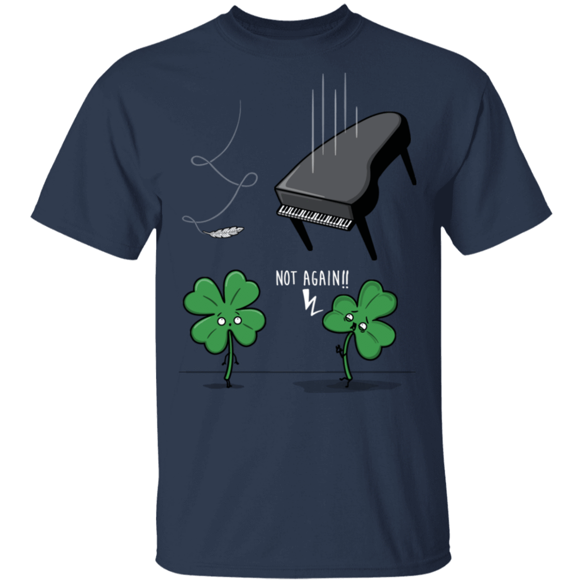 T-Shirts Navy / S Unlucky Clover T-Shirt