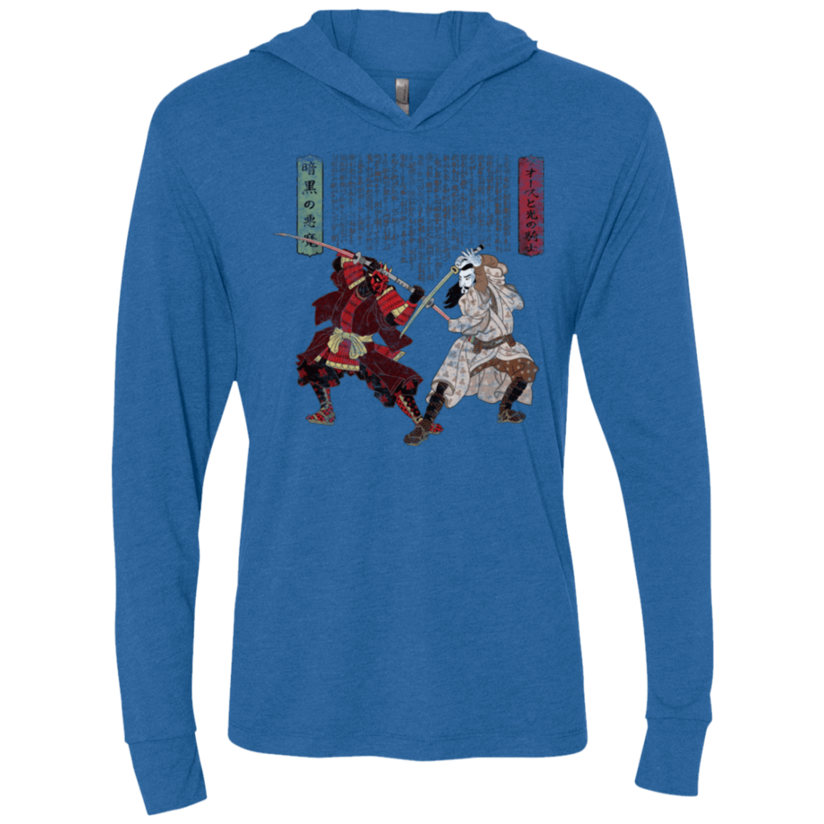 T-Shirts Vintage Royal / X-Small Unme No Ketto Triblend Long Sleeve Hoodie Tee