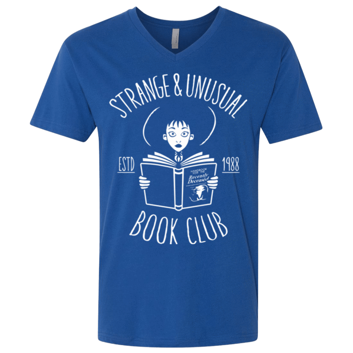 T-Shirts Royal / X-Small Unusual Book Club Men's Premium V-Neck