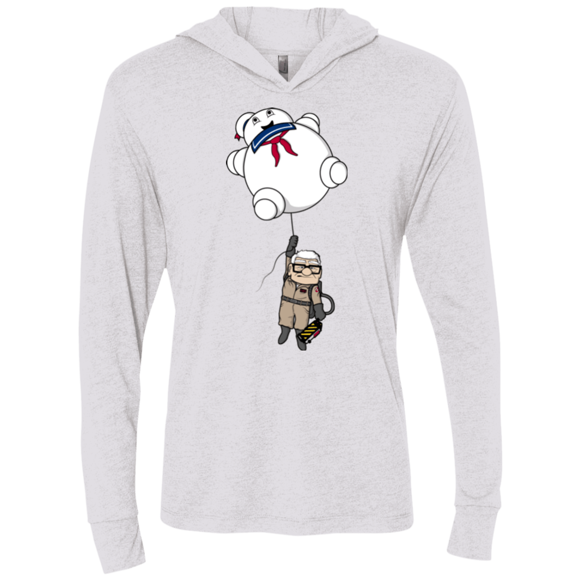 T-Shirts Heather White / X-Small Up Busters Triblend Long Sleeve Hoodie Tee