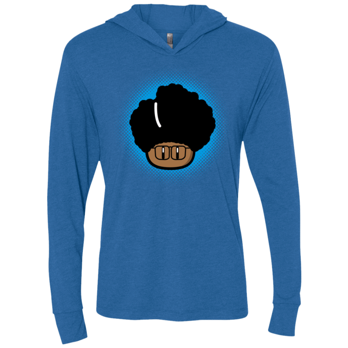 T-Shirts Vintage Royal / X-Small Up Moss Triblend Long Sleeve Hoodie Tee