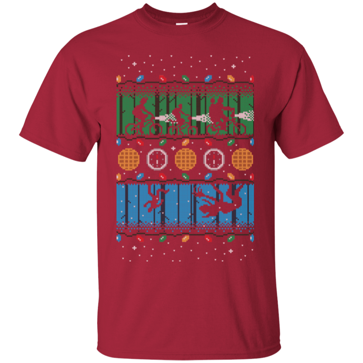 T-Shirts Cardinal / Small Upside Down Christmas T-Shirt