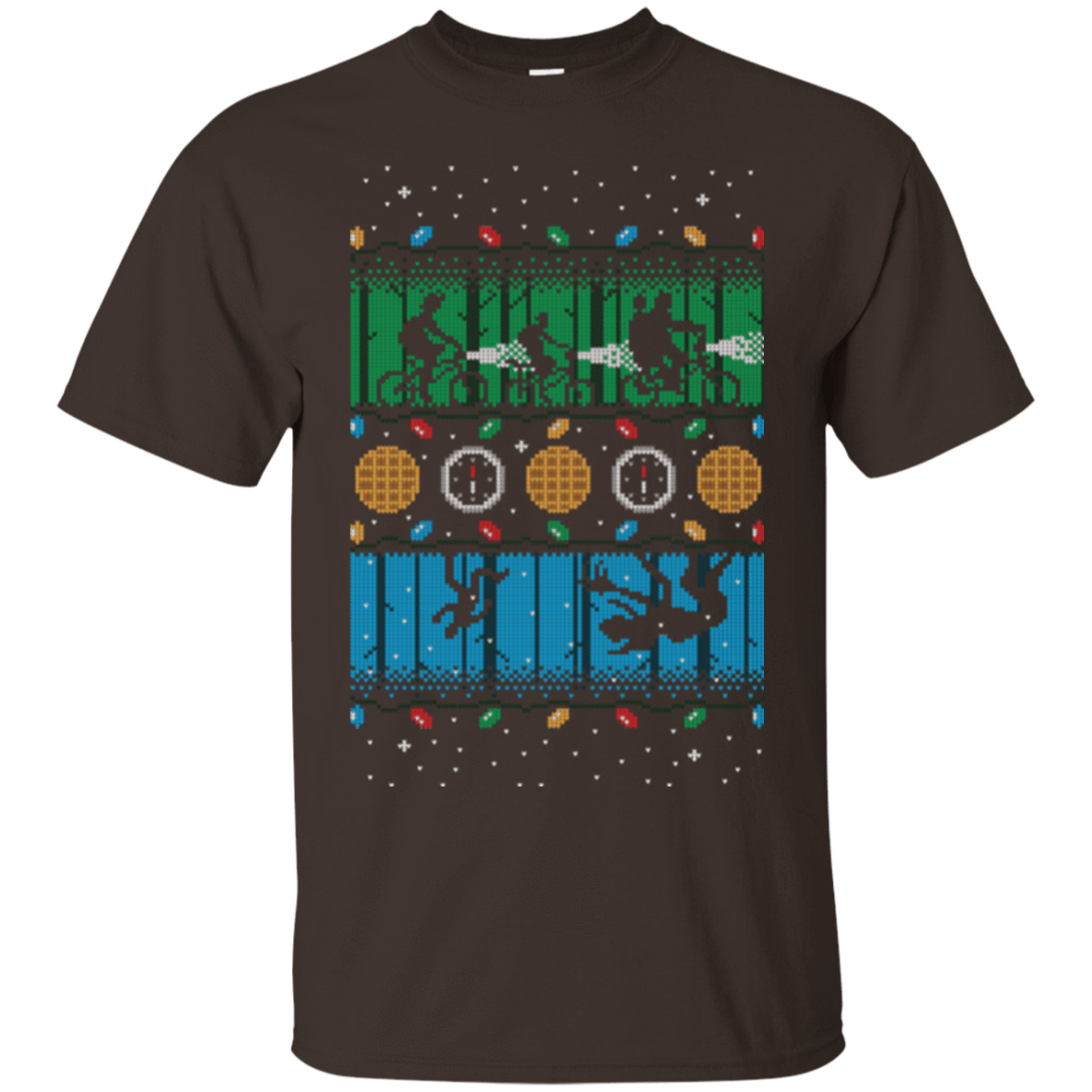 T-Shirts Dark Chocolate / Small Upside Down Christmas T-Shirt