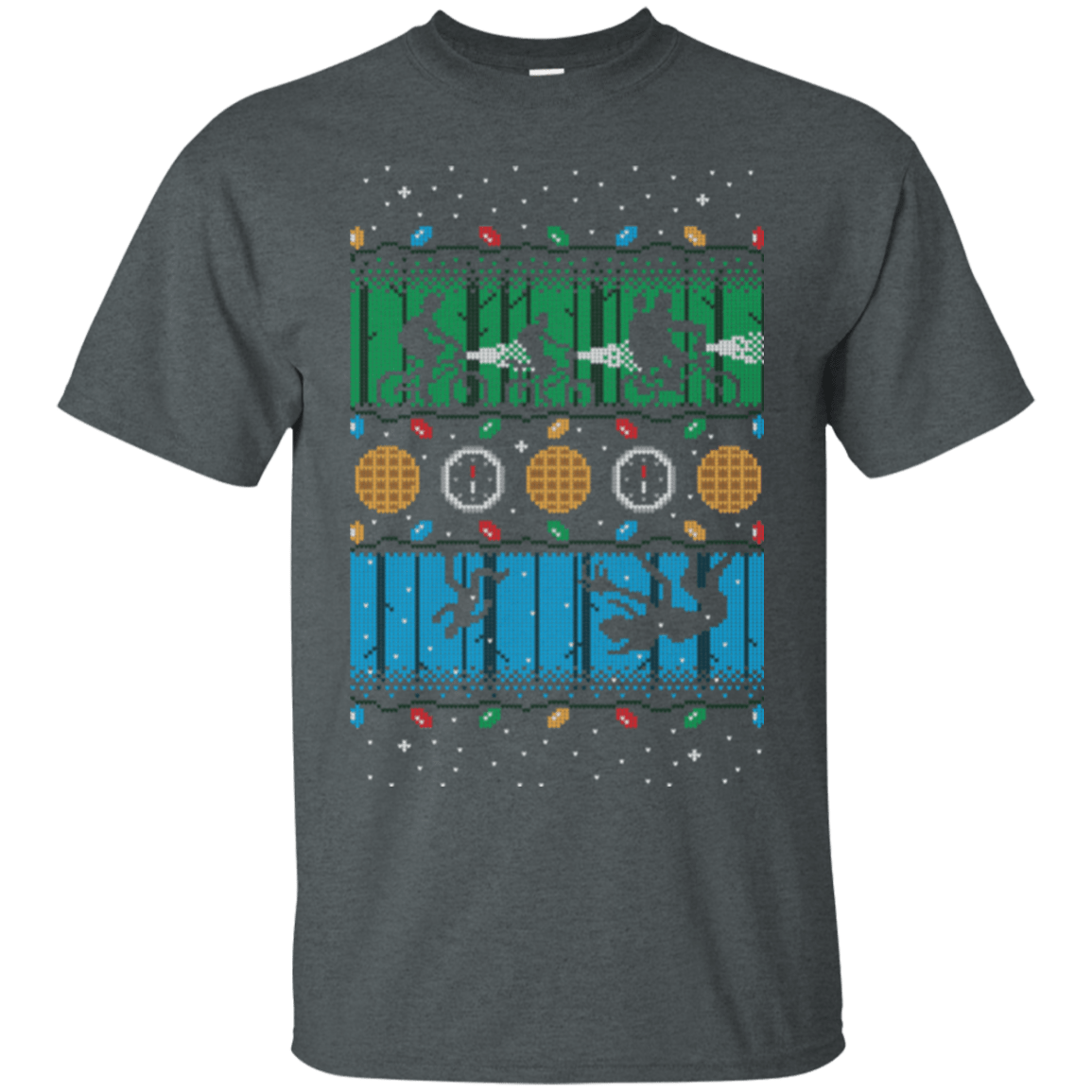 T-Shirts Dark Heather / Small Upside Down Christmas T-Shirt