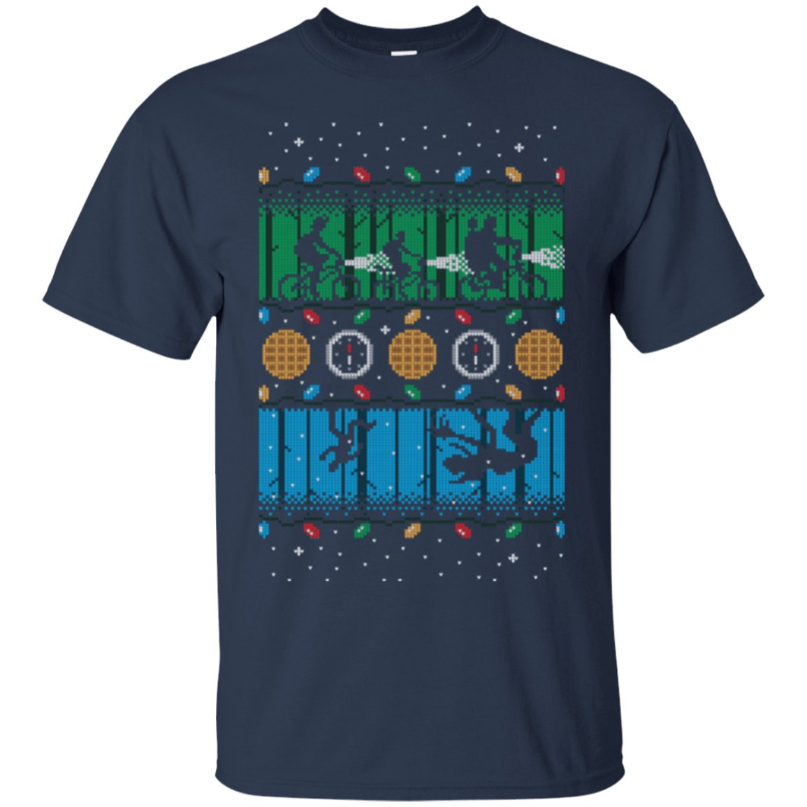 T-Shirts Navy / Small Upside Down Christmas T-Shirt