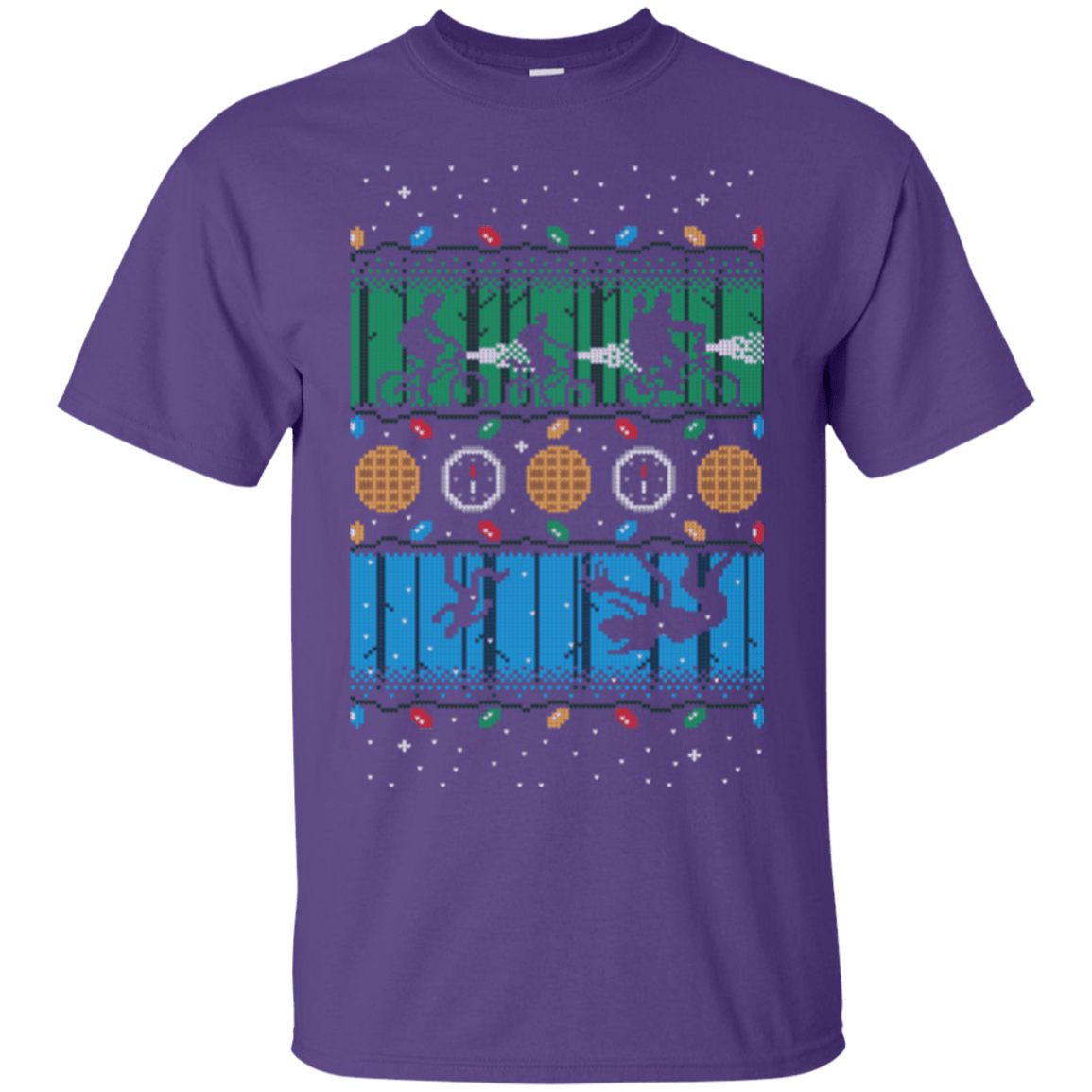 T-Shirts Purple / Small Upside Down Christmas T-Shirt