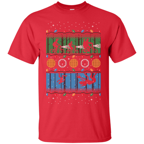T-Shirts Red / Small Upside Down Christmas T-Shirt