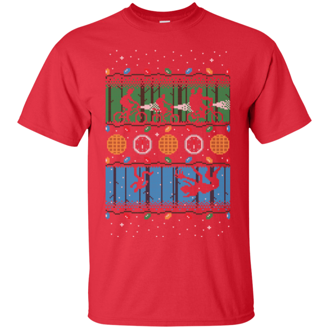 T-Shirts Red / Small Upside Down Christmas T-Shirt