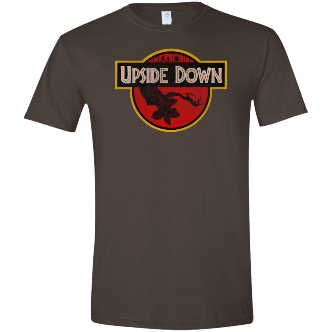 T-Shirts Dark Chocolate / S Upside Down Men's Semi-Fitted Softstyle