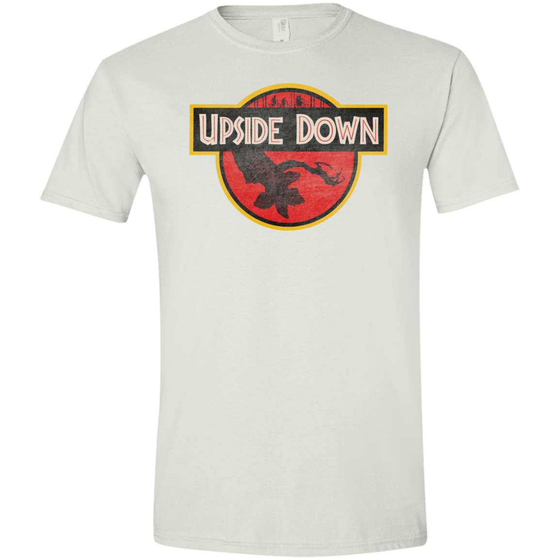 T-Shirts White / X-Small Upside Down Men's Semi-Fitted Softstyle