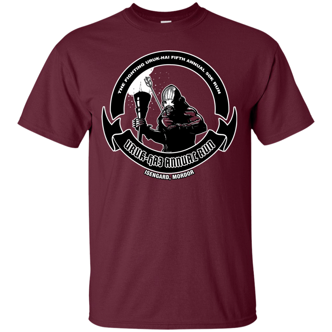 T-Shirts Maroon / S Uruk Hai Annual Run T-Shirt