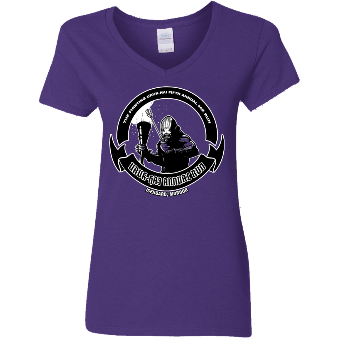 T-Shirts Purple / S Uruk Hai Annual Run Women's V-Neck T-Shirt