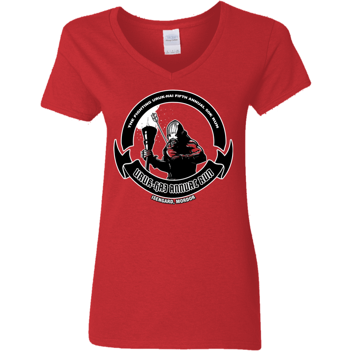 T-Shirts Red / S Uruk Hai Annual Run Women's V-Neck T-Shirt