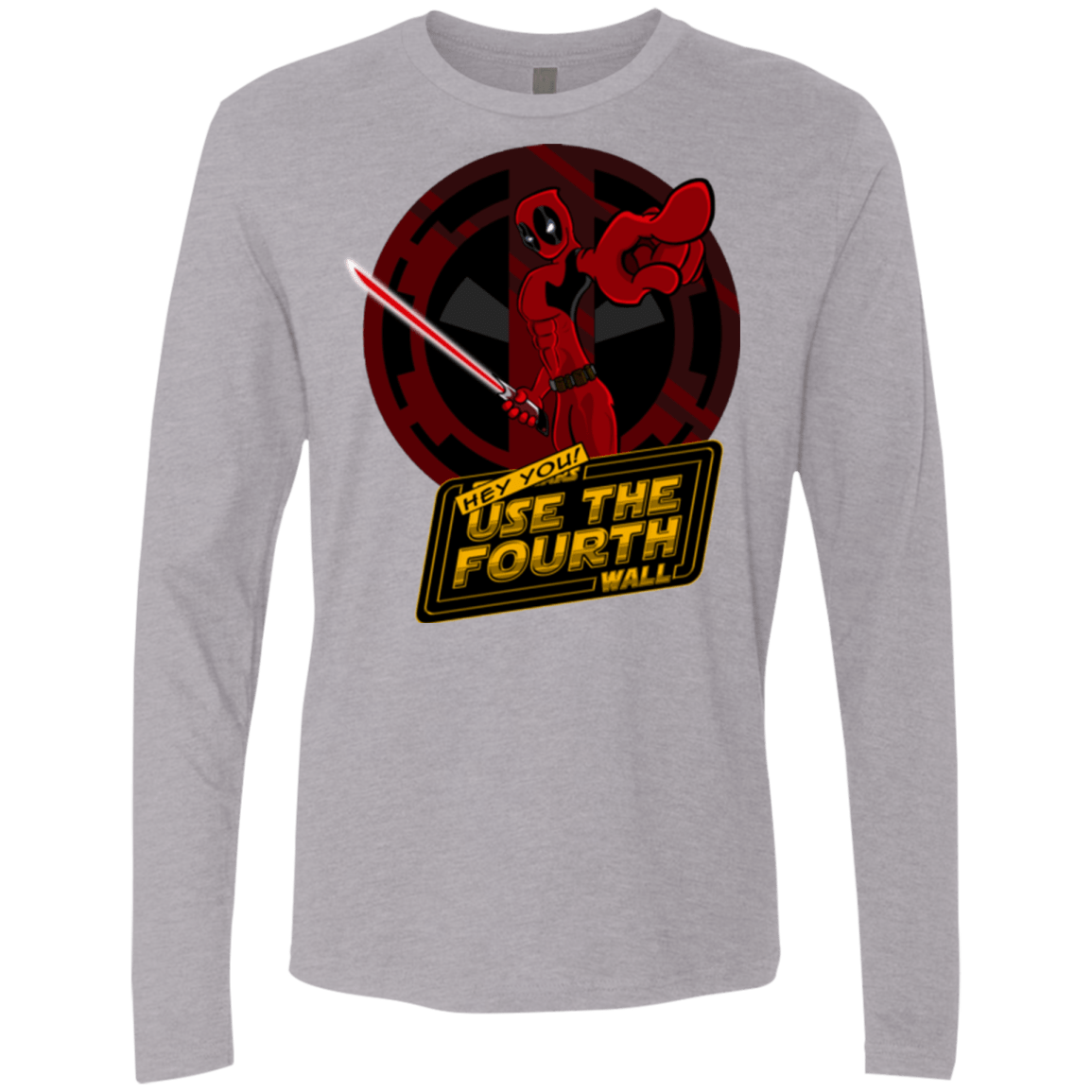 T-Shirts Heather Grey / Small Use The Fourth Wall Men's Premium Long Sleeve