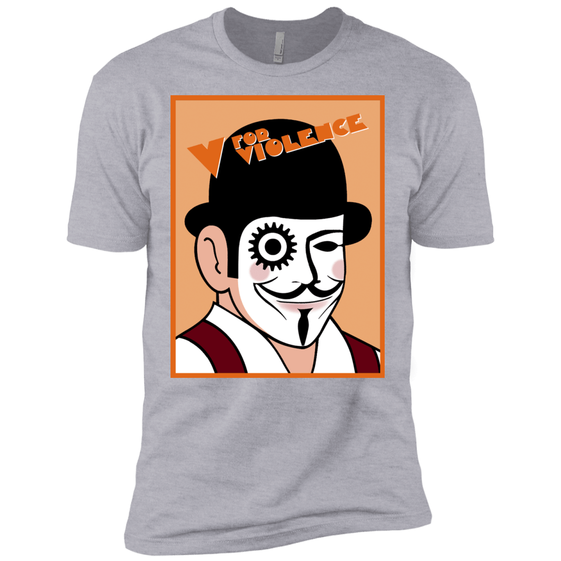 T-Shirts Heather Grey / X-Small V for Violence Men's Premium T-Shirt