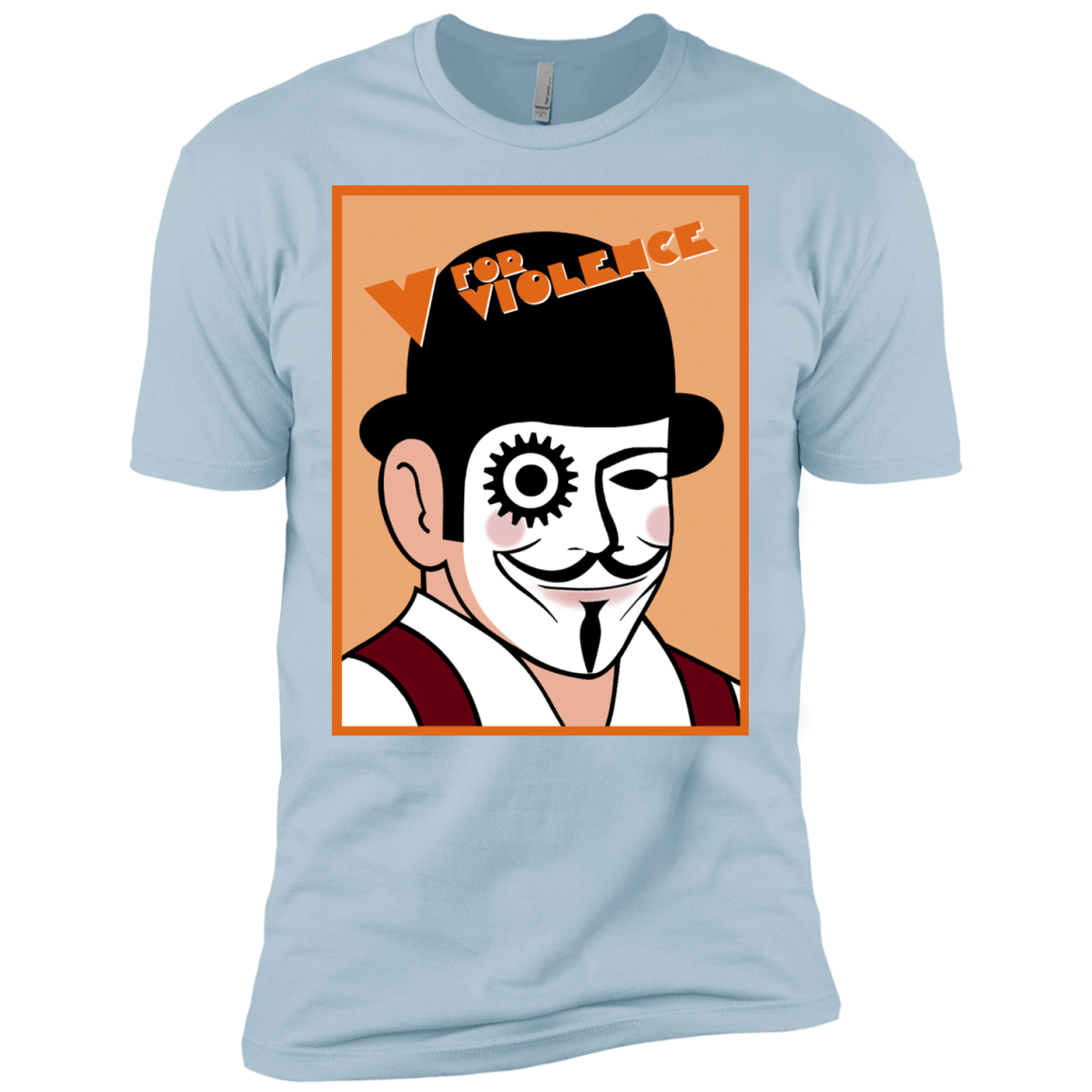 T-Shirts Light Blue / X-Small V for Violence Men's Premium T-Shirt