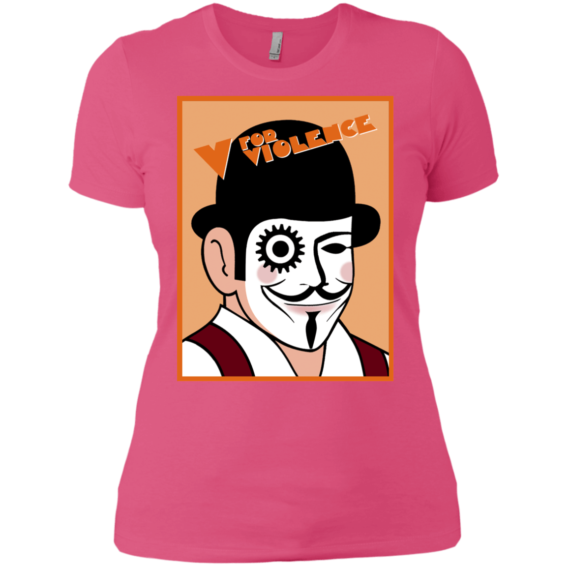 T-Shirts Hot Pink / X-Small V for Violence Women's Premium T-Shirt