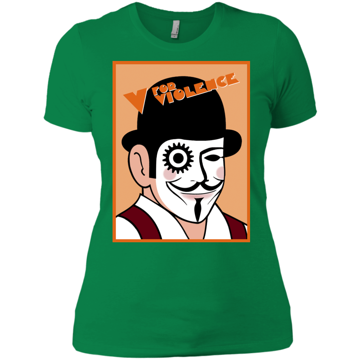 T-Shirts Kelly Green / X-Small V for Violence Women's Premium T-Shirt