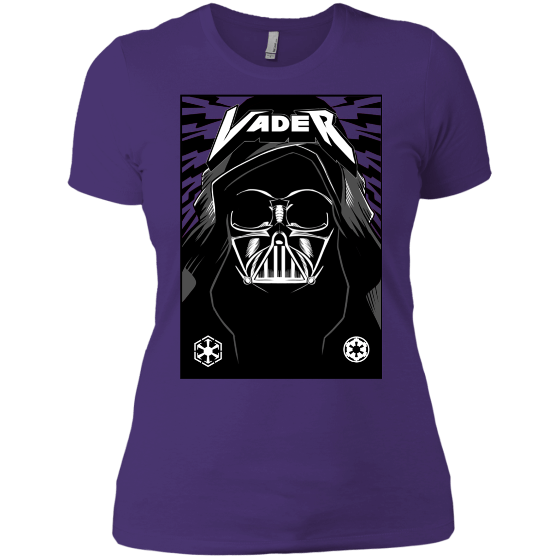 T-Shirts Purple Rush/ / X-Small Vader Rock Women's Premium T-Shirt