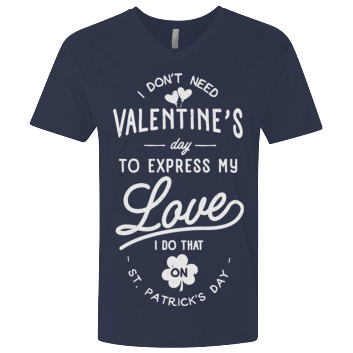 T-Shirts Midnight Navy / X-Small Valentine's Day Men's Premium V-Neck