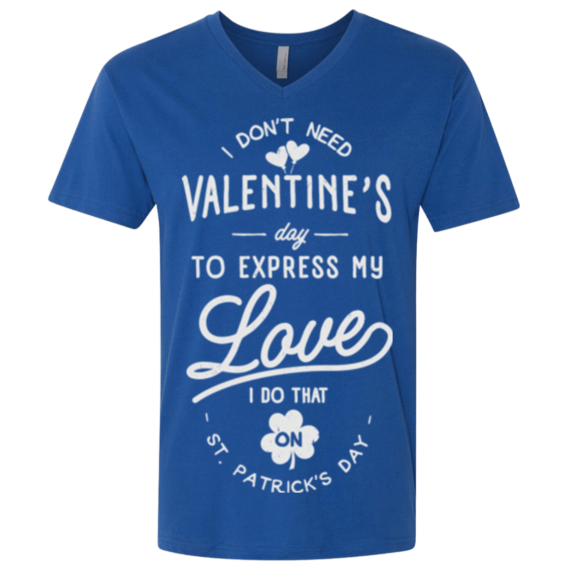 T-Shirts Royal / X-Small Valentine's Day Men's Premium V-Neck
