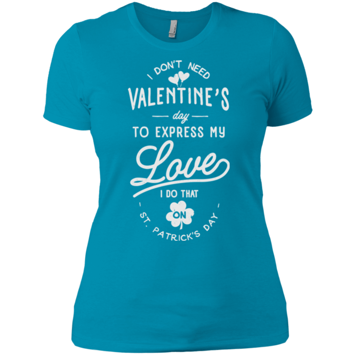 T-Shirts Turquoise / X-Small Valentine's Day Women's Premium T-Shirt