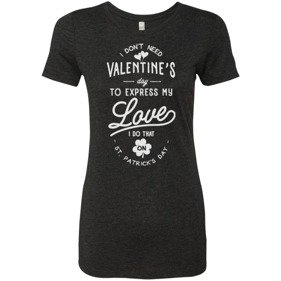 T-Shirts Vintage Black / Small Valentine's Day Women's Triblend T-Shirt