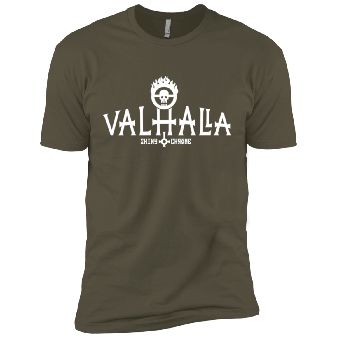 T-Shirts Military Green / X-Small Valhalla Shiny & Chrome Men's Premium T-Shirt